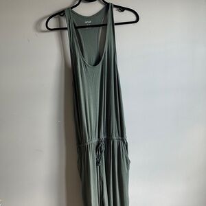 Aerie Sage Green relaxed jumpsuit